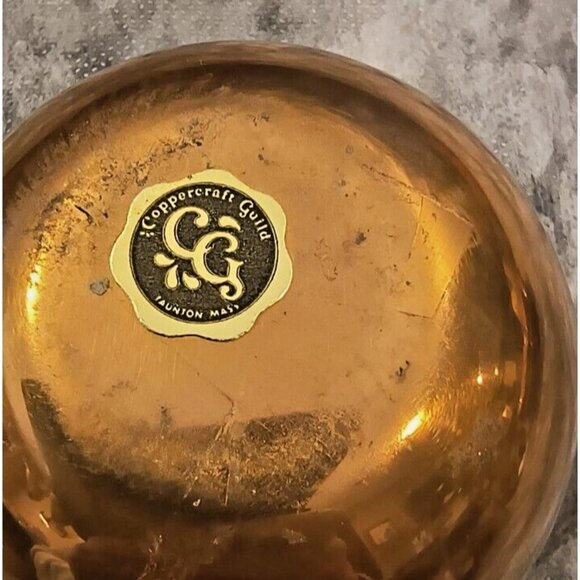 Vintage Coppercraft Guild Small Copper Cup Roly Poly Style 3''Tall Made in USA - Picture 3 of 3